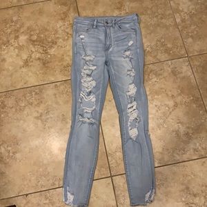 American Eagle super hi rise jeggings